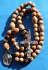 HANDMADE OLIVE WOOD ROSARY